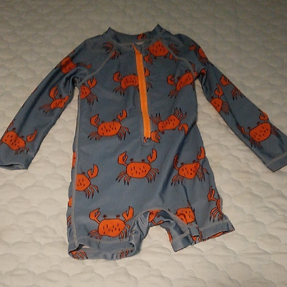 Boys 3T Tea Collection Crab Swim Suit